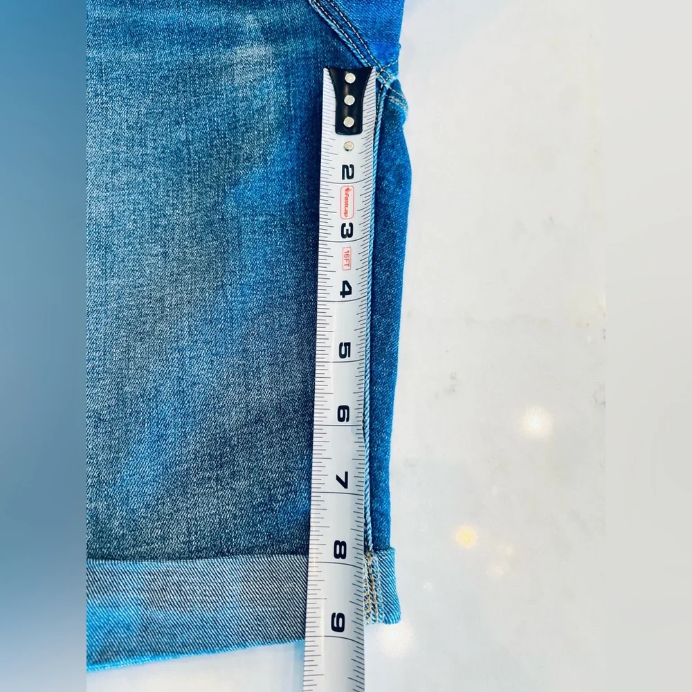 Old Navy Distressed Blue Denim Bermuda Shorts - Picture 5 of 5